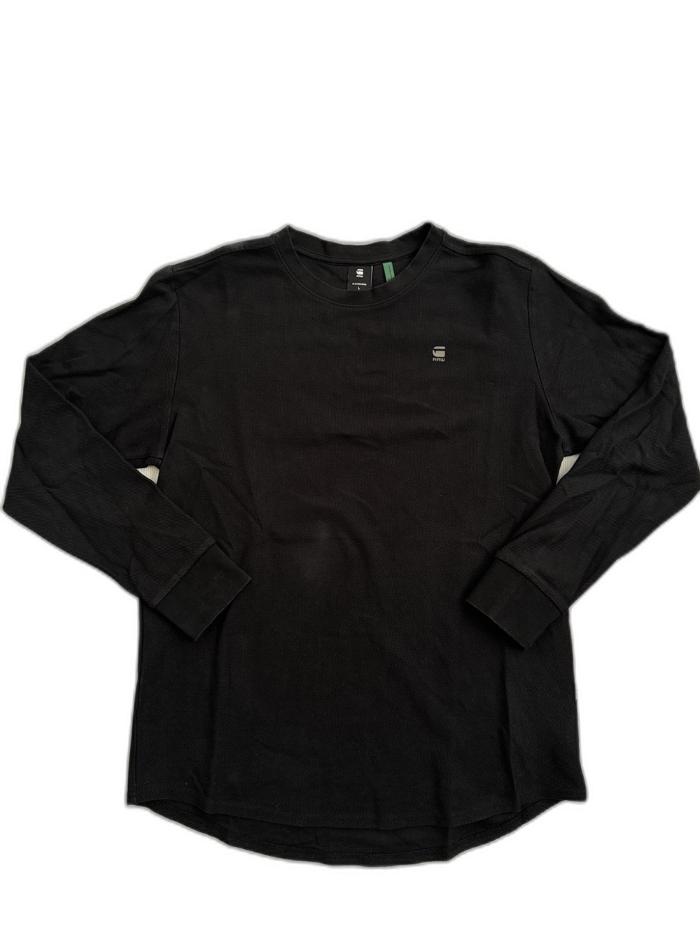 G-Star Classic Black Long Sleeve Crew with Subtle Logo
